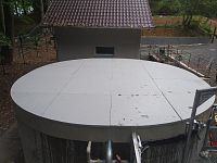 detailní reference, Čistička odpadních vod, Komorní Hrádek, Nádrž EU 5000/4000, norná stěna, db betonové jímky
